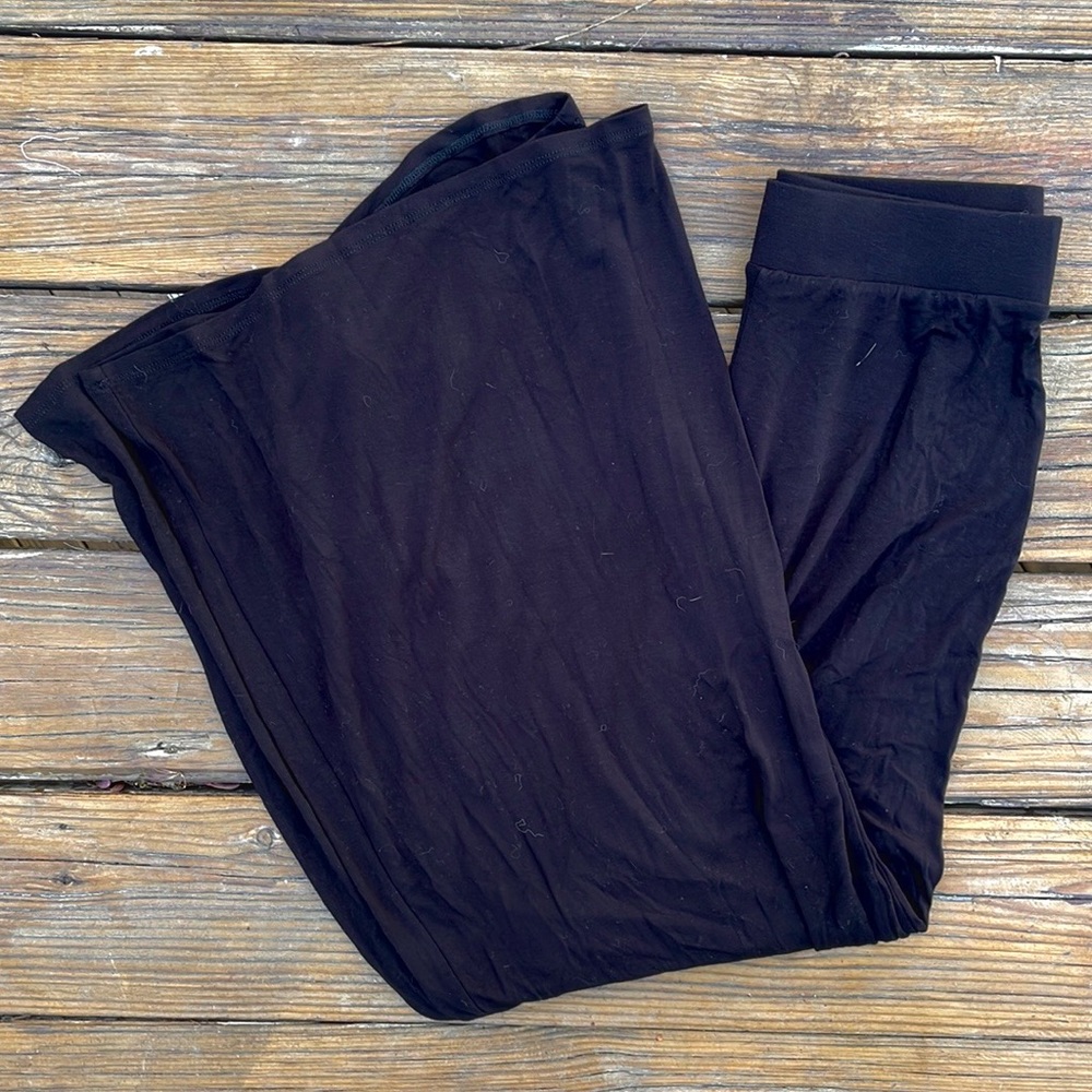 Black High-Rise Wide Leg Palazzo Pants